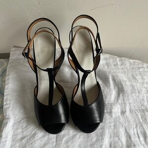Maison Martin Margiela Line 22 Black Open Toe Heels size 38